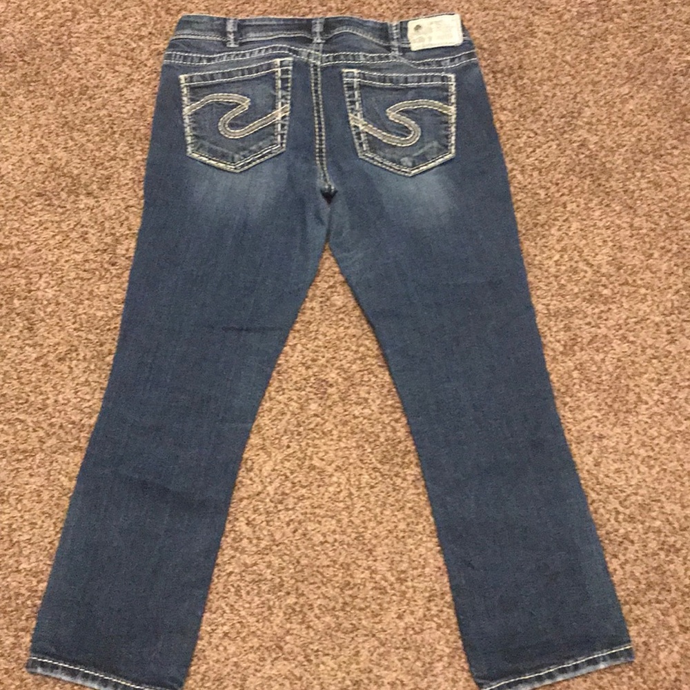 Silver Suki Capri Jeans